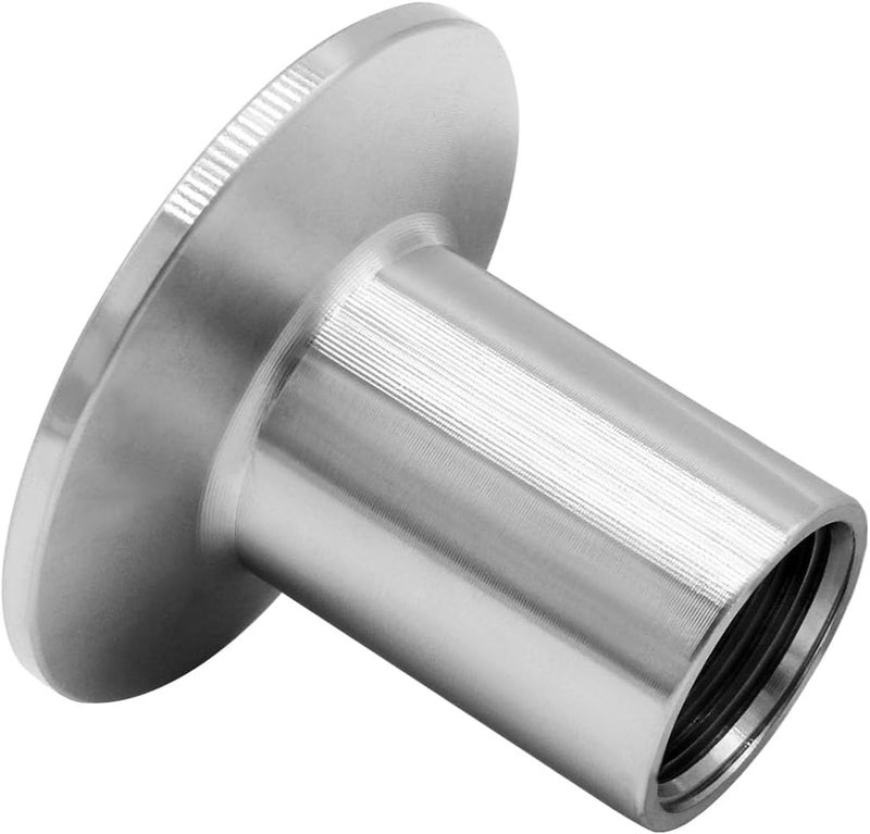 Fitvell Stainless Steel Sanitary Pipe Fitting 3/4" NPT Female Thread to 1.5" Tri Clamp 50.5mm Ferrule OD Sanitary Home Brew Adapter Connector (pack of 2) - Image 3